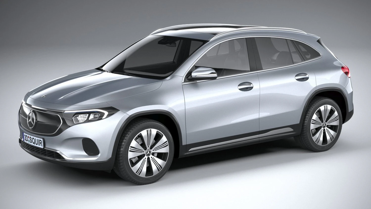 Mercedes-Benz EQA 250 2024 3D Model .c4d .max .obj .3ds .fbx .stl .blend