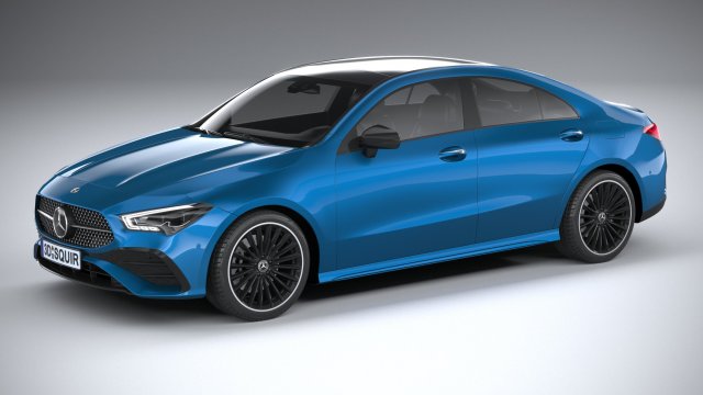 Mercedes-Benz CLA 2024 Modèle 3D .c4d .max .obj .3ds .fbx .stl .blend 