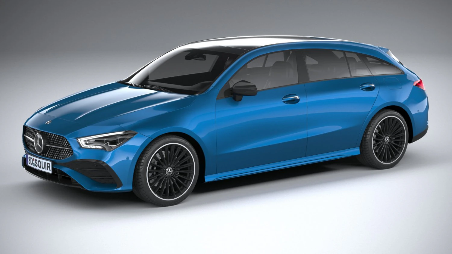 Mercedes-Benz CLA Shooting Brake 2024 3D Model .c4d .max .obj .3ds .fbx .stl .blend 