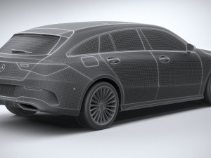 Mercedes-Benz CLA Shooting Brake 2024 3D Model