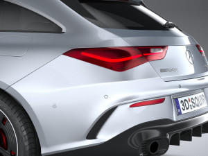 Mercedes-Benz CLA35 AMG Shooting Brake 2024 3D Модель