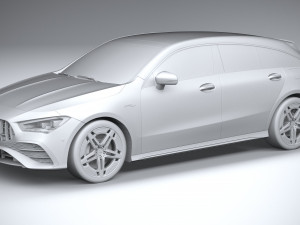Mercedes-Benz CLA35 AMG Shooting Brake 2024 3D Модель