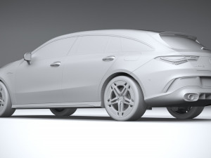 Mercedes-Benz CLA35 AMG Shooting Brake 2024 3D Модель