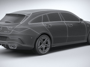 Mercedes-Benz CLA35 AMG Shooting Brake 2024 3D Модель