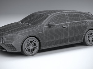 Mercedes-Benz CLA35 AMG Shooting Brake 2024 3D Модель