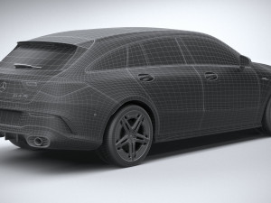 Mercedes-Benz CLA35 AMG Shooting Brake 2024 3D Модель