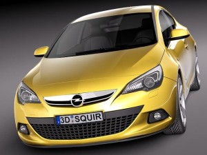 Opel Astra GTC 2012 Modello 3D