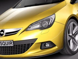 Opel Astra GTC 2012 3D Model