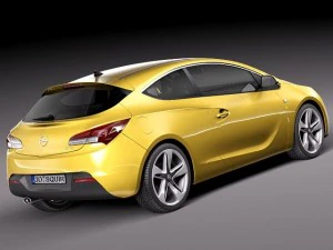 Opel Astra GTC 2012 3D Model