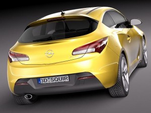Opel Astra GTC 2012 Modello 3D
