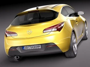 Opel Astra GTC 2012 3D Model