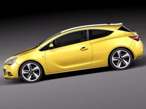 Opel Astra GTC 2012 3D Model