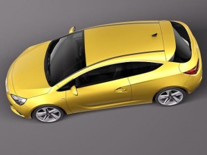 Opel Astra GTC 2012 Modello 3D