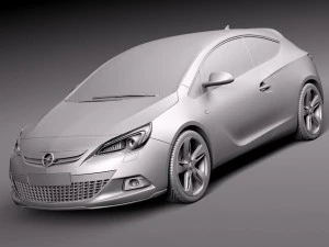 Opel Astra GTC 2012 3D Model