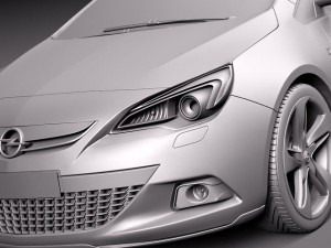 Opel Astra GTC 2012 Modello 3D