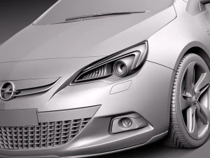 Opel Astra GTC 2012 3D Model