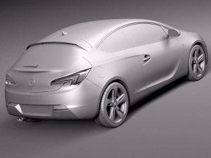 Opel Astra GTC 2012 Modello 3D