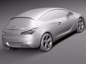 Opel Astra GTC 2012 3D Model