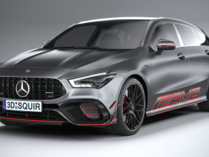 Mercedes-Benz CLA45 S AMG Shooting Brake 2024 3D मॉडल