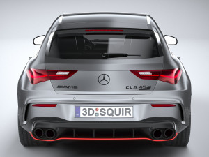Mercedes-Benz CLA45 S AMG Shooting Brake 2024 3D मॉडल