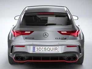 Mercedes-Benz CLA45 S AMG Shooting Brake 2024 3D Model
