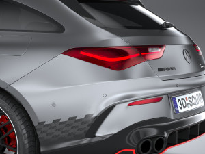 Mercedes-Benz CLA45 S AMG Shooting Brake 2024 3D मॉडल