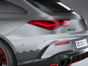 Mercedes-Benz CLA45 S AMG Shooting Brake 2024 3D Model