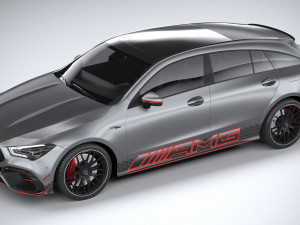 Mercedes-Benz CLA45 S AMG Shooting Brake 2024 3D मॉडल