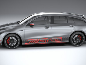 Mercedes-Benz CLA45 S AMG Shooting Brake 2024 3D मॉडल