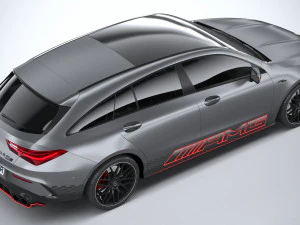 Mercedes-Benz CLA45 S AMG Shooting Brake 2024 3D Model