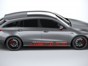 Mercedes-Benz CLA45 S AMG Shooting Brake 2024 3D मॉडल