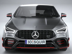 Mercedes-Benz CLA45 S AMG Shooting Brake 2024 3D Model