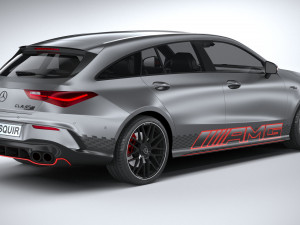 Mercedes-Benz CLA45 S AMG Shooting Brake 2024 3D मॉडल