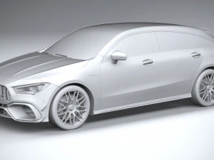 Mercedes-Benz CLA45 S AMG Shooting Brake 2024 3D Model