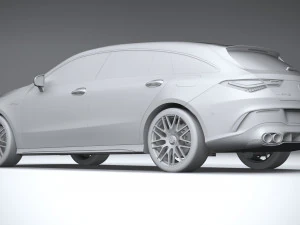 Mercedes-Benz CLA45 S AMG Shooting Brake 2024 3D Model