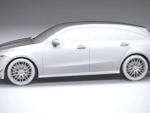 Mercedes-Benz CLA45 S AMG Shooting Brake 2024 3D Model