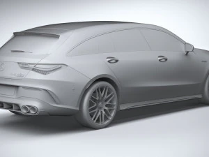 Mercedes-Benz CLA45 S AMG Shooting Brake 2024 3D Model