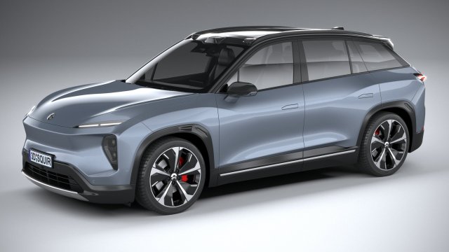NIO ES7 2023 3D Model .c4d .max .obj .3ds .fbx .stl .blend 