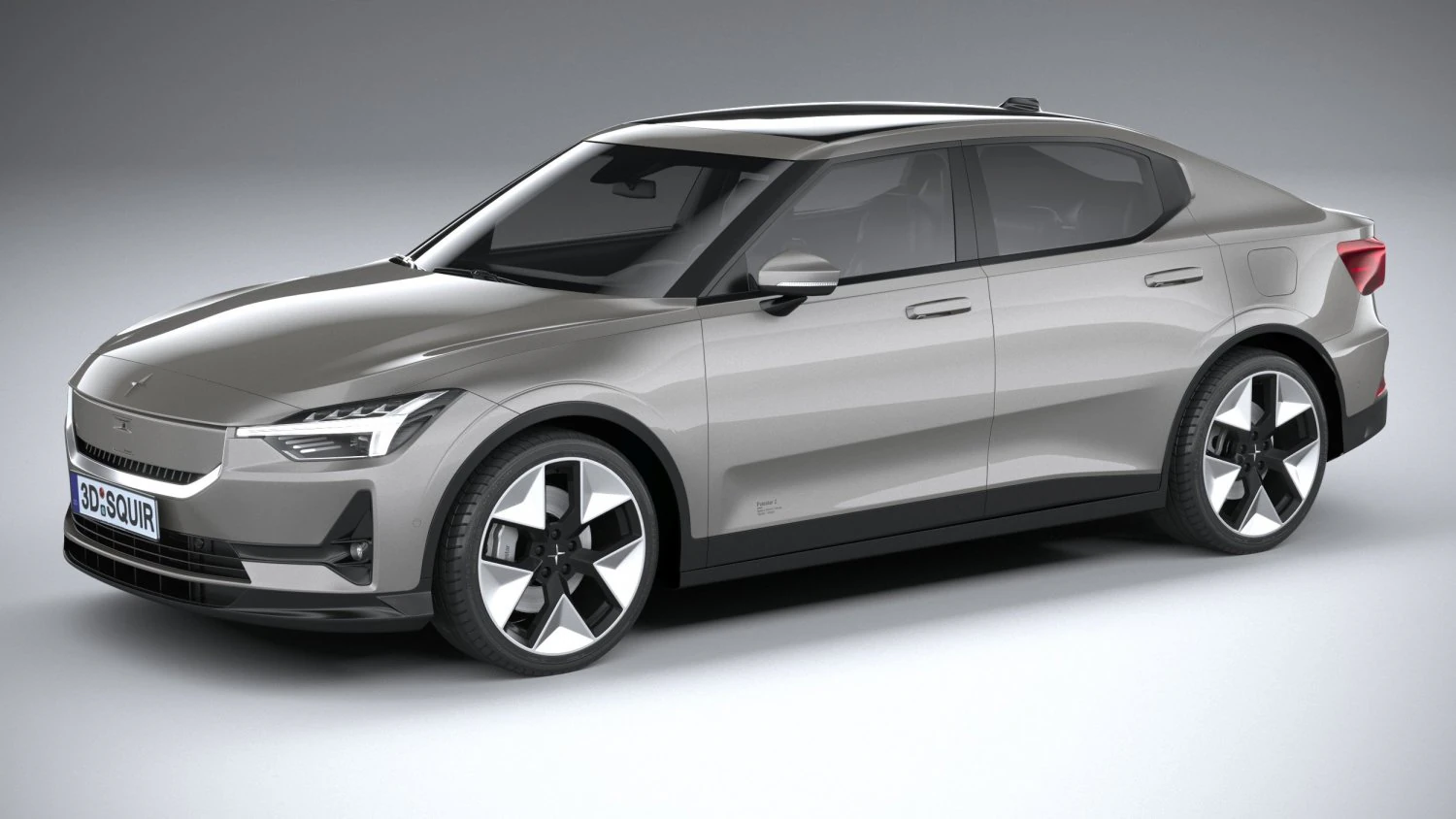 Polestar 2 2024 3D Model .c4d .max .obj .3ds .fbx .stl .blend 