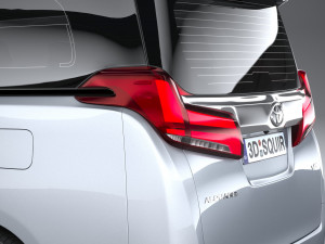 Toyota Alphard 2023 3D Model