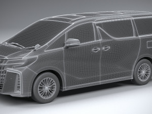 Toyota Alphard 2023 3D Model