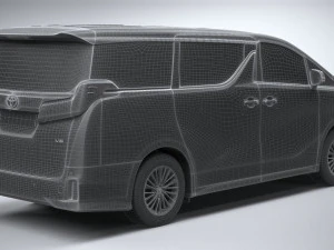Toyota Alphard 2023 3D Model