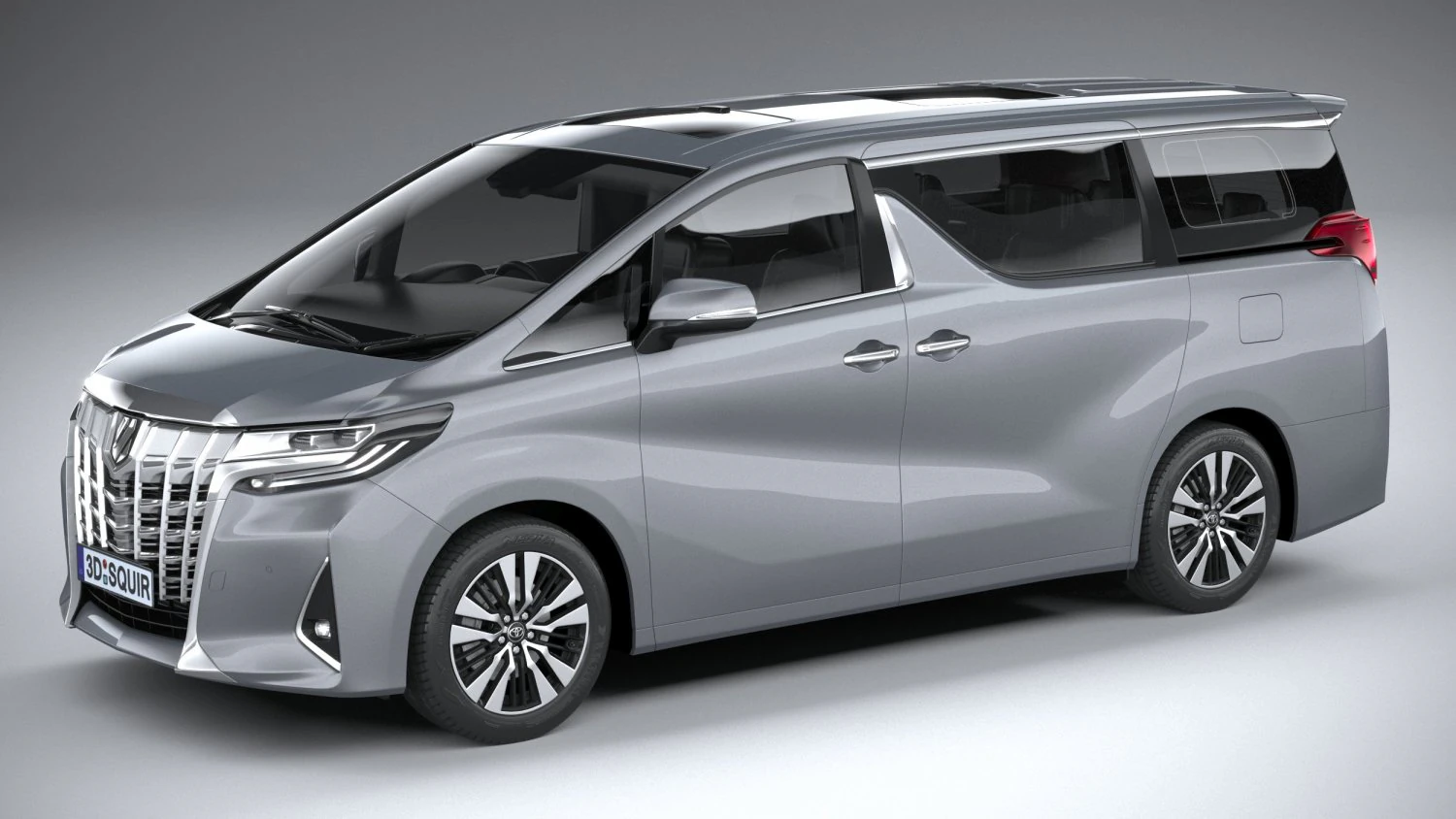 Toyota Alphard Base 2023 3D Model .c4d .max .obj .3ds .fbx .stl .blend
