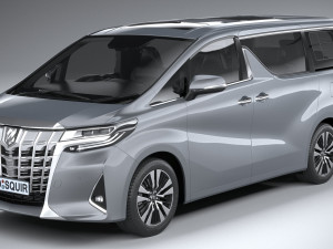 Toyota Alphard Base 2023 3D 模型