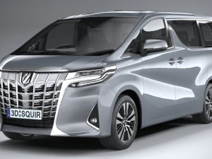 Toyota Alphard Base 2023 3D Model