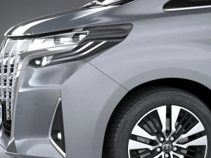 Toyota Alphard Base 2023 3D Model