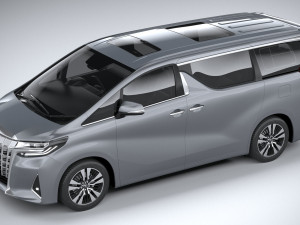Toyota Alphard Base 2023 3D 模型