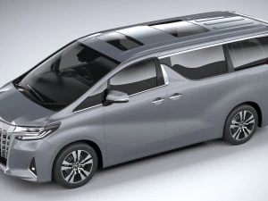 Toyota Alphard Base 2023 3D Model