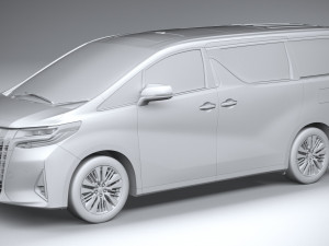 Toyota Alphard Base 2023 3D 模型
