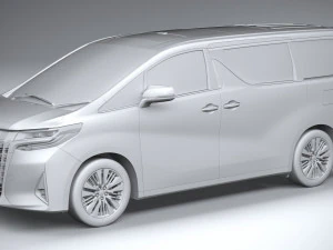 Toyota Alphard Base 2023 3D Model